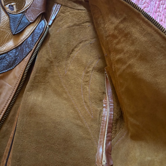 1970s Vintage Original East West Musical Instruments Leather Jacket - Picture 8 of 16